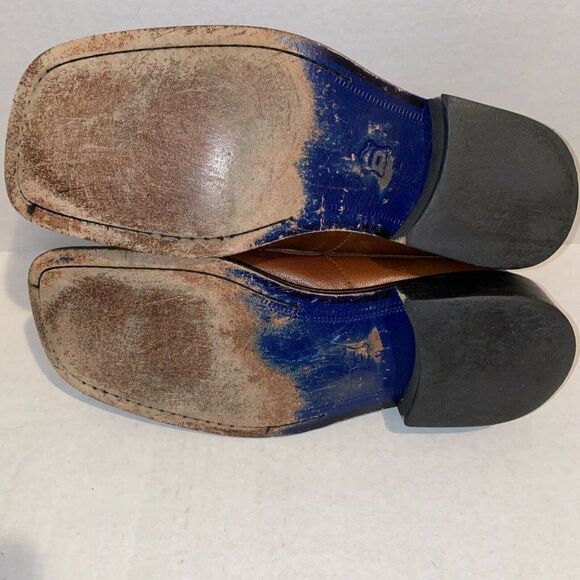 Robert Wayne Square Toe Leather Lace Up Oxfords 12